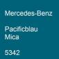 Preview: Mercedes-Benz, Pacificblau Mica, 5342.